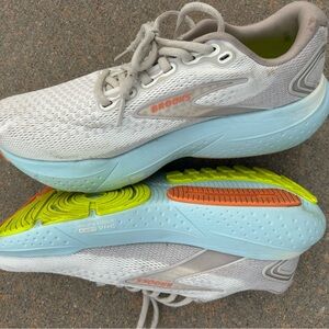 Brooks Athletic Shoes in Light Gray and Sky Blue